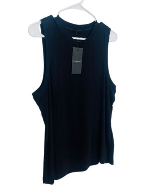 NWT Fabletics Tank Top Women’s Medium Black Sleeveless Athletic Workout Active